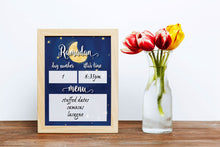 Load image into Gallery viewer, Printable Daily Erasable Ramadan Iftar Timetable Menu | DIY Print | Digital File | Ramadan Countdown