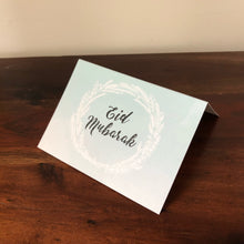 Load image into Gallery viewer, Eid Mubarak wreath cards - set of 5