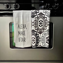 Load image into Gallery viewer, Alexa Ramadan Towel | Flour Sack | Tea Towel | Funny Towels | Eid Towel | Rae Dunn-Inspired