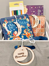 Load image into Gallery viewer, Wooden Tag - Personalized Crescent | Minimal Design | Ramadan Gift Basket | Medallion