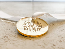 Load image into Gallery viewer, Gold Acrylic gift tags - Happy Ramadan
